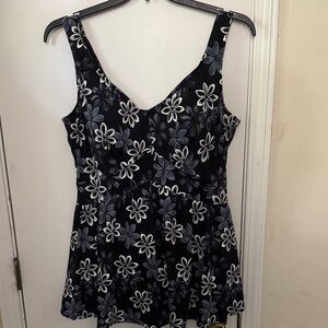 Elegant Floral One-Piece Swimsuit